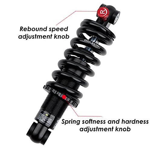 Coil+Oil Shock Absorber Adjustable Damping Hydraulic Rear Shocks 1500LBS 165MM