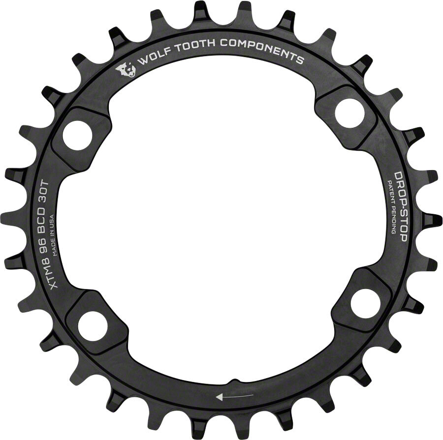 Wolf Tooth Chainring 36t 96 BCD Asymmetric 4-Bolt Alloy For XT M8000 SLX M7000