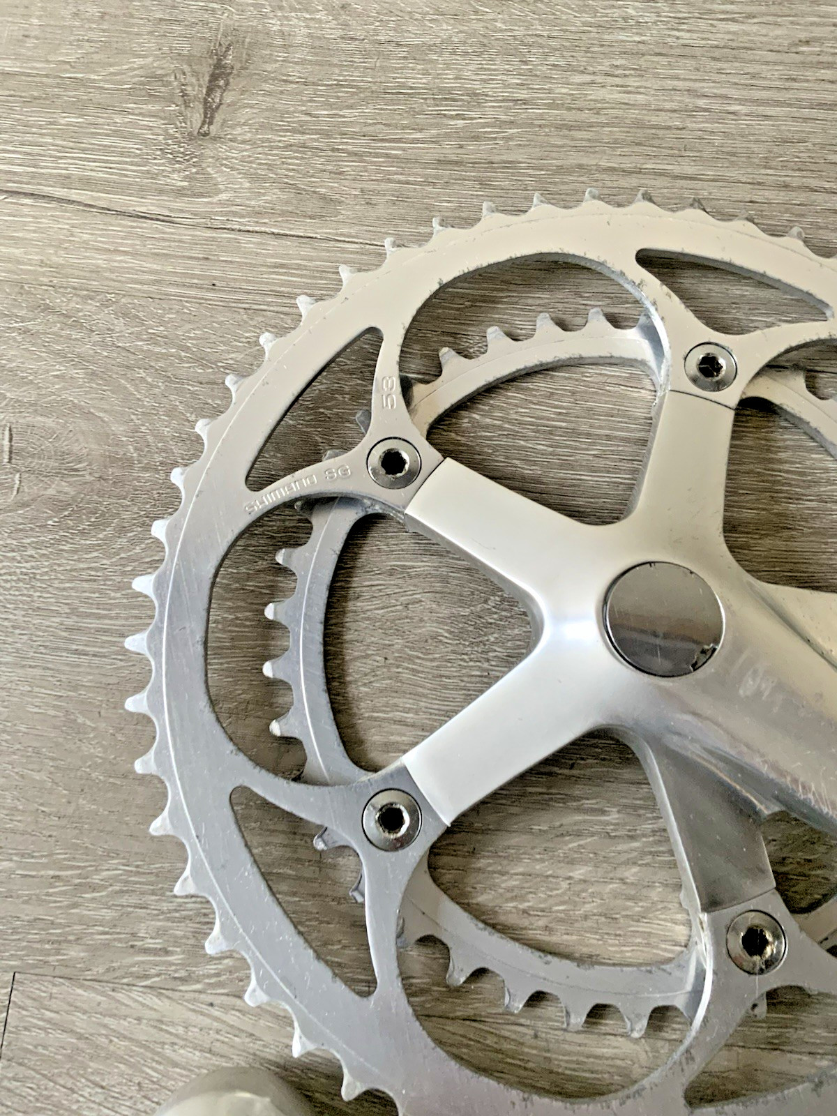 SHIMANO 600 ULTEGRA CRANKSET DOUBLE 6400 53-39 TOOTH 172.5 MM ARMS 6, 7, OR 8