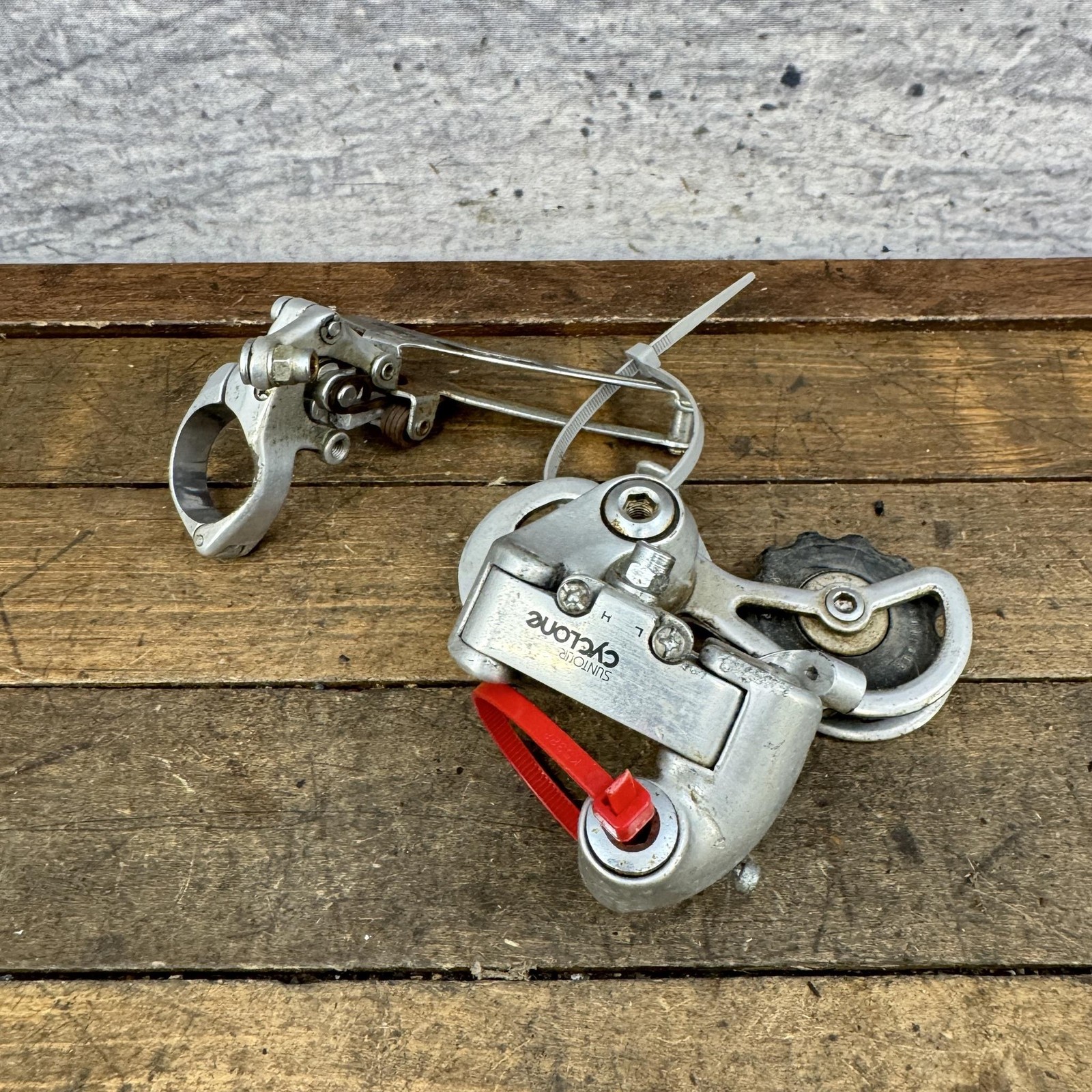 Vintage Suntour Cyclone Derailleur Set Front Rear Road Touring Bike Japan 1980s
