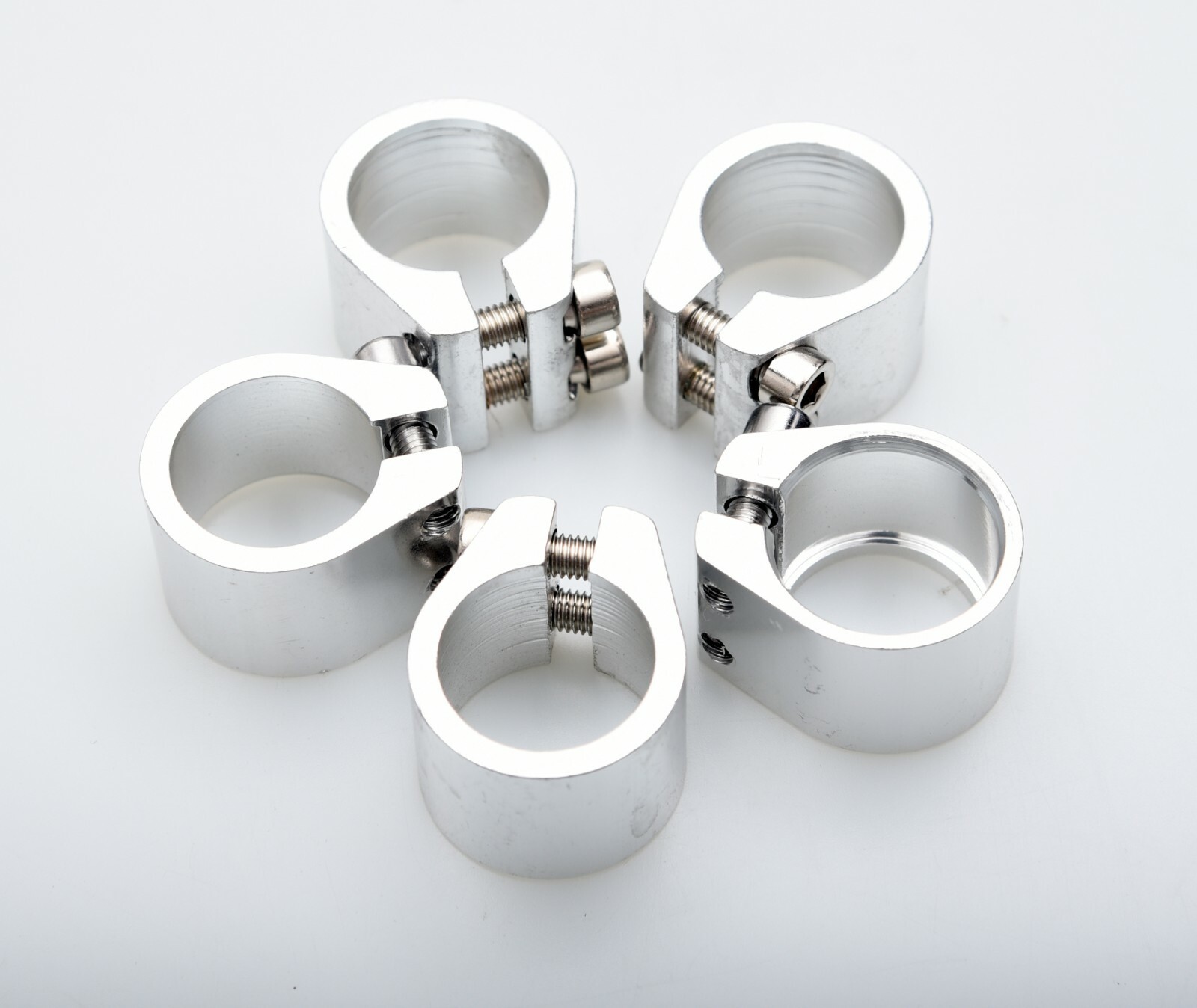 5pcs Bicycle 25.4mm Clamp Bike Seat Post Seatpost BMX Collar double screws