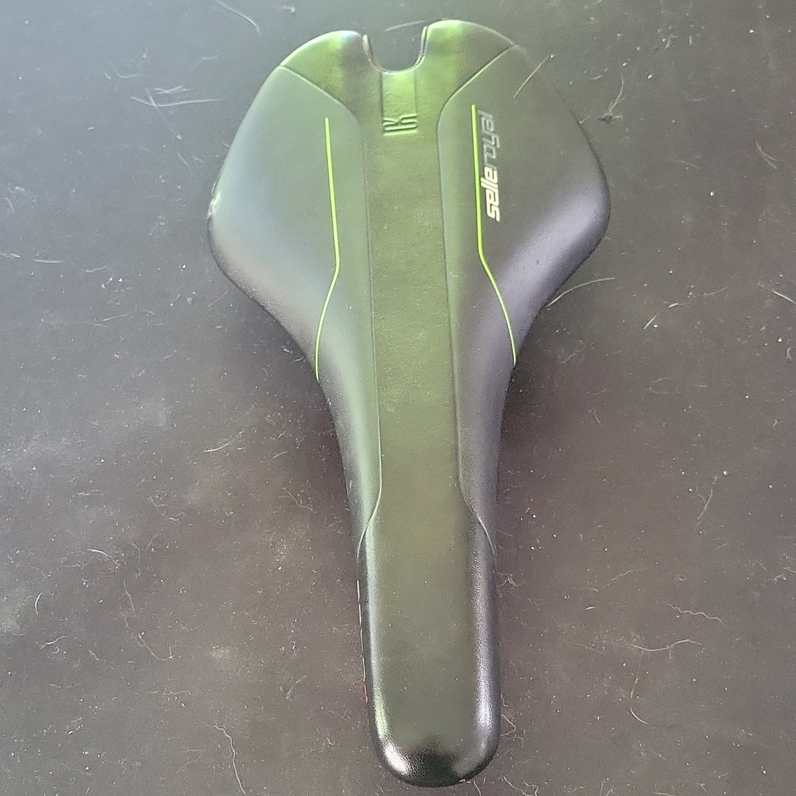 Selle Royal SETO SL Racing Road Bike Saddle Black Green Synthetic Plastic Metal
