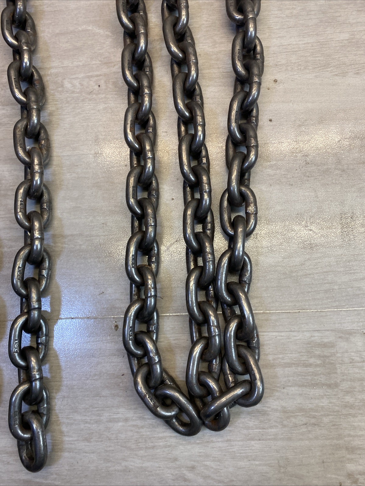 3 CM @ 5 ft Aircraft Chain Binder Links Used Magnetic 301 Stainless 226 BBQ