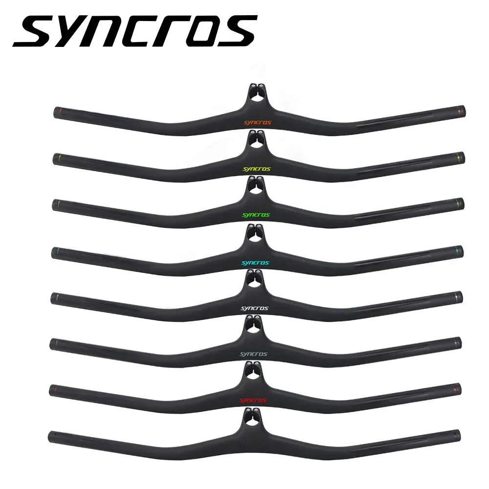 MTB Bicycle Integrated Carbon Handlebar with Stem -8/-17/-25 Degree 60*740mm