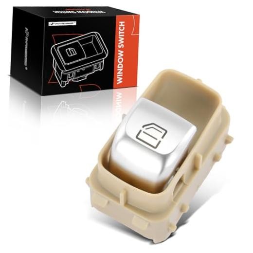 Front Right or Rear Side Power Window Switch – Beige Color – Compatible with