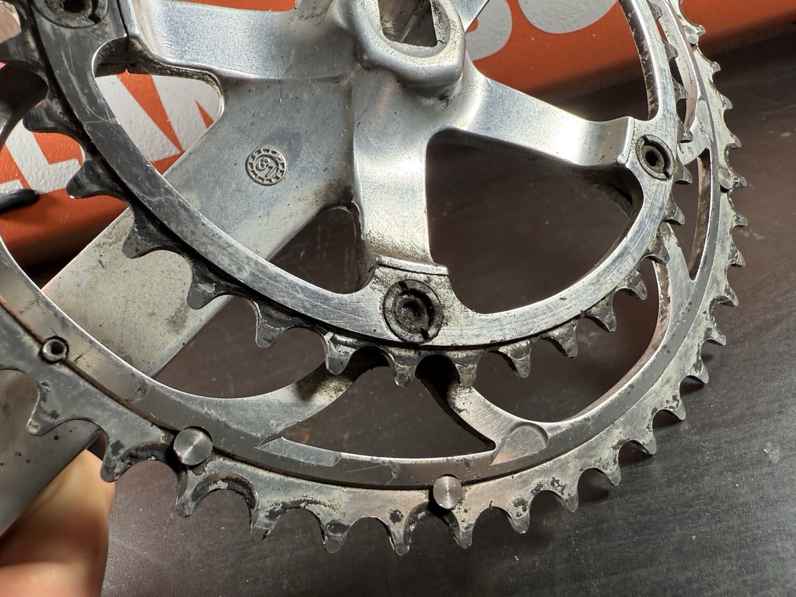 Campagnolo Centaur 10 Speed Double Crankset 53-39 Tooth Silver 170 #11