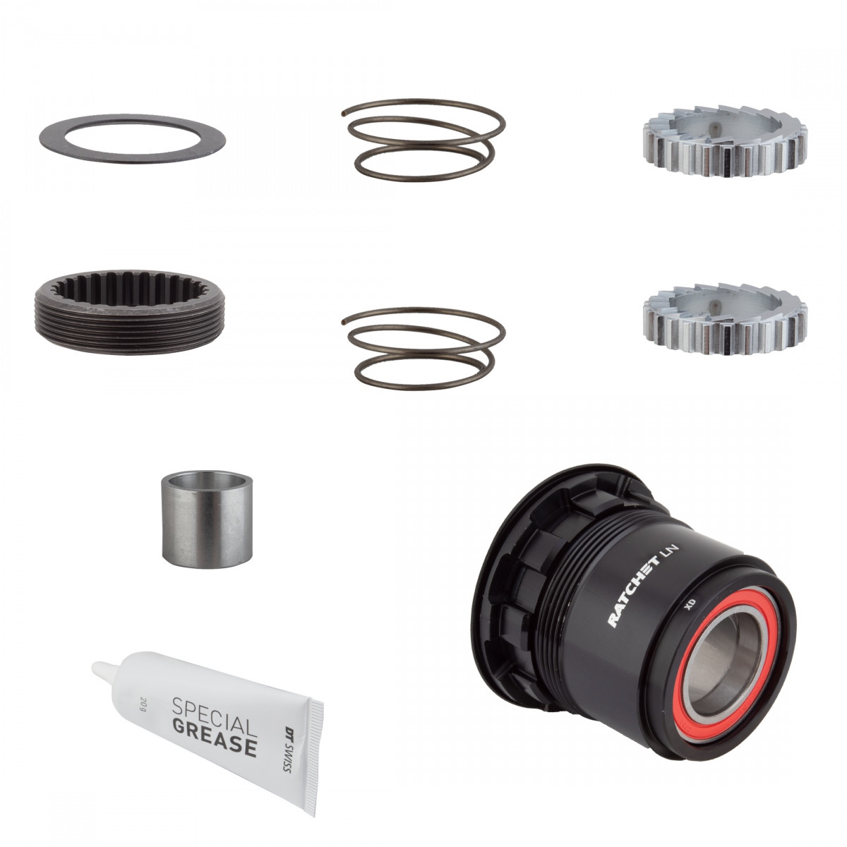 DT Swiss Ratchet LN Freehub Body Upgrade Kit XD Aluminum Sealed Bearing 18T