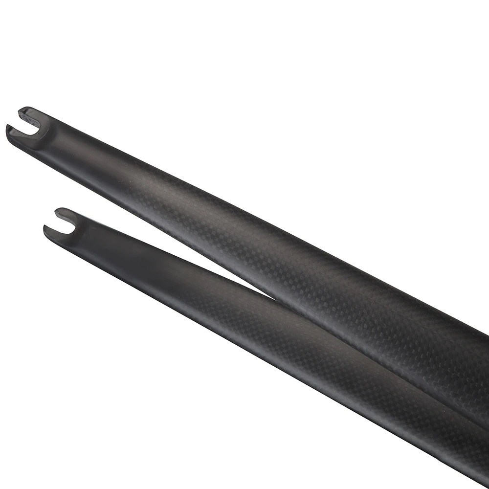 25.4mm Straight Tube Frok 3K Carbon Fiber Rigid Road Bike Fork 700C Rim Brack QR