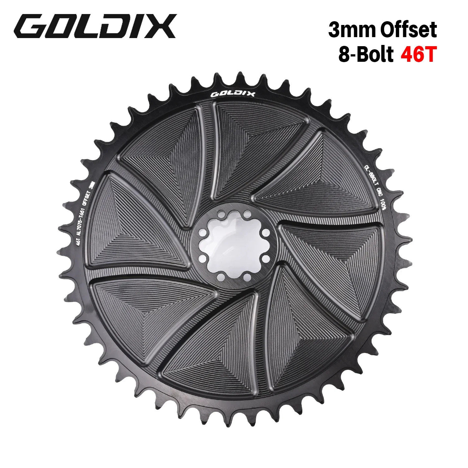 8-Bolt Bicycle Chainring 40-58T Narrow Wide Direct Mount Road Bike Chainwheel