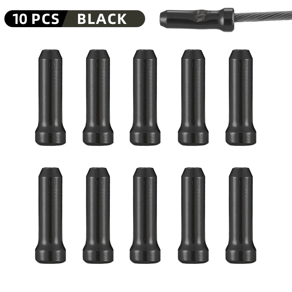 Bike Cable End Caps Aluminum Brake Shift Wire Tips Crimp MTB Road 10-100Pcs