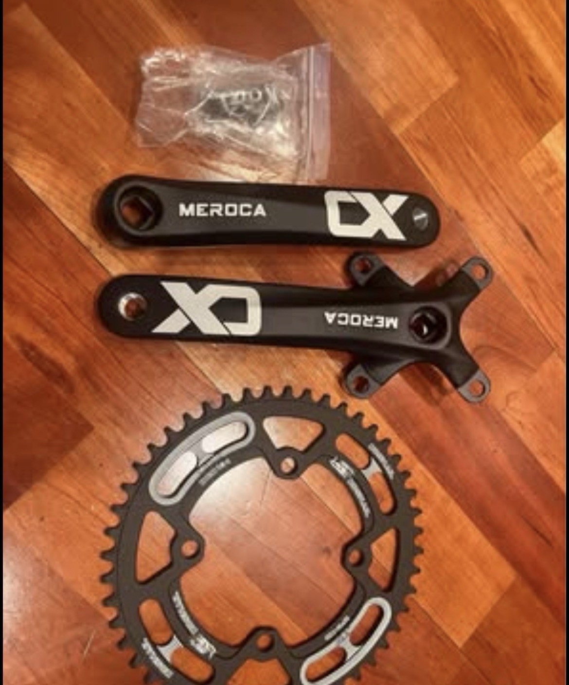 48t Mountain Bike Narrow Wide Teeth 104BDS Sprocket With Meroca Cranks