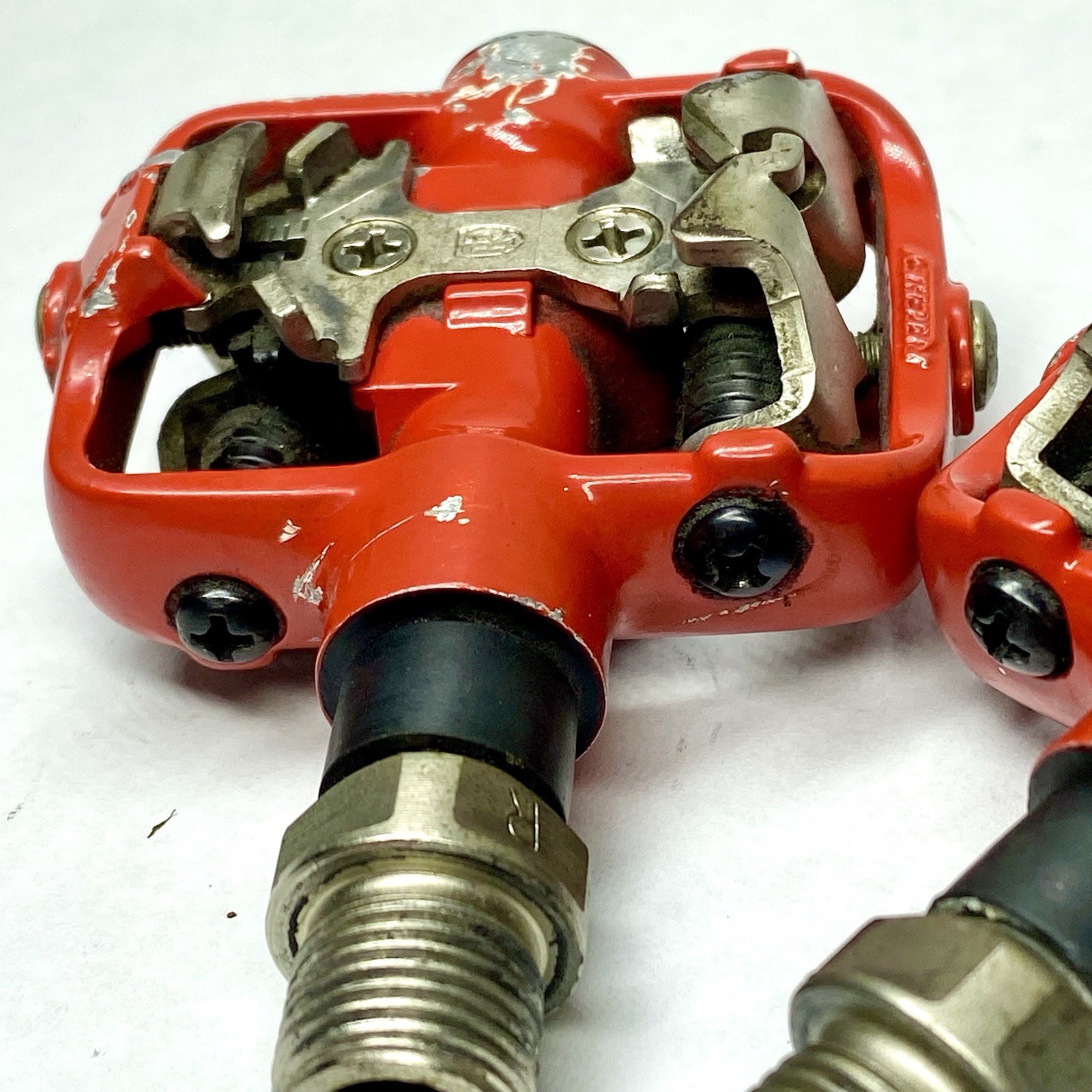 Ritchey Logic SPD Clipless Pedals Red 9/16” MTB Gravel Bike Pair