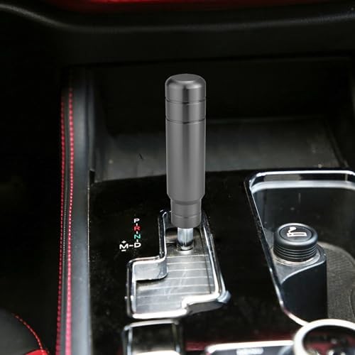 Weighted Shift Knob, 5″ Aluminum Gear Shifter Knobs Metal Stick Grey-2