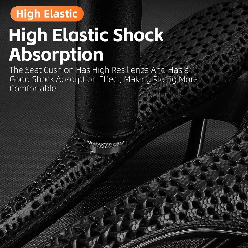 WEST BIKING Hollow Short Nose 3D Printed Bicycle Honeycomb Seat Saddle Cushion