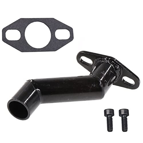 Black 32mm-40mm Offset Intake Manifold & Gasket for 49cc 66cc 80cc Motorized