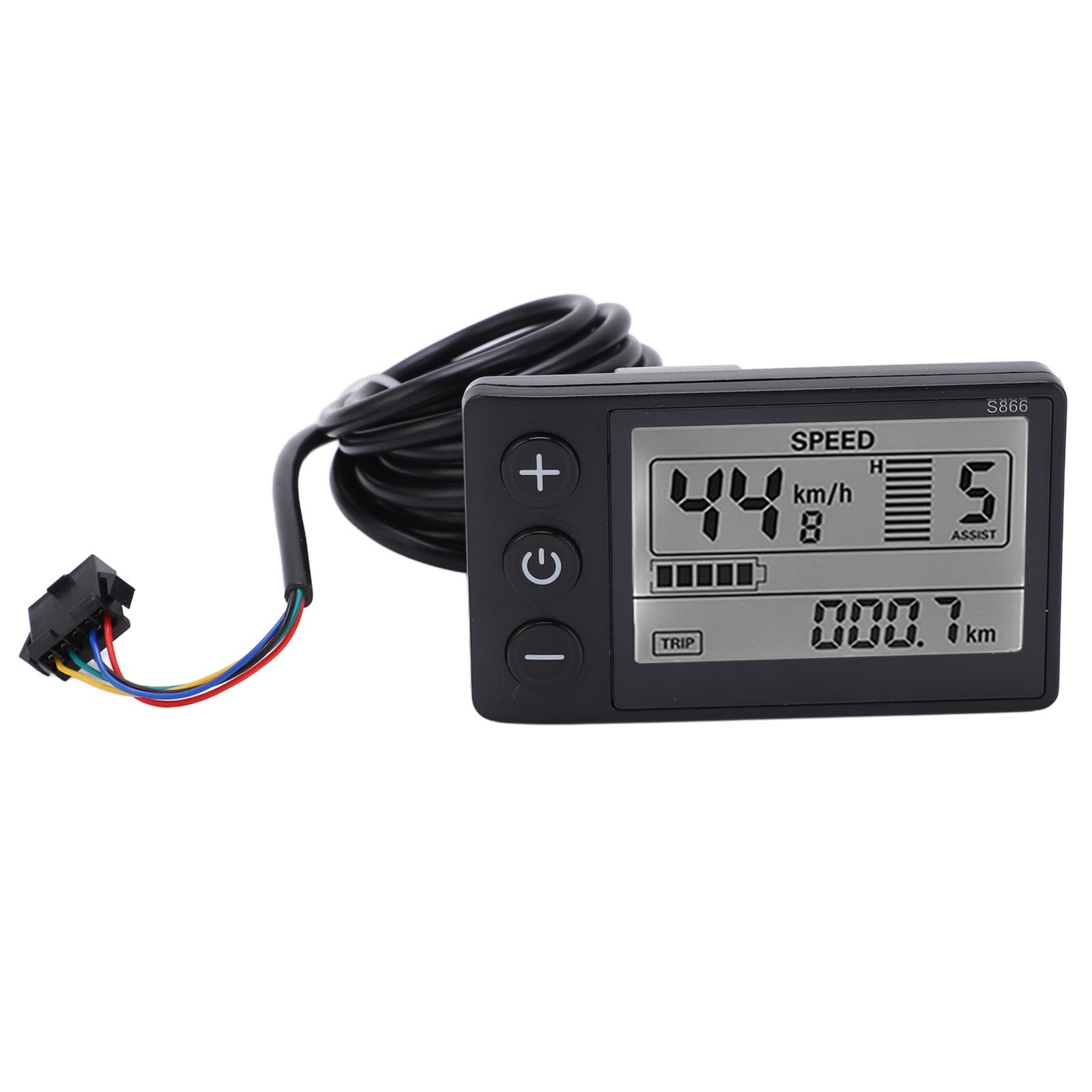S866 E-Bike LCD Display Meter 24V 36V 48V Electric Bicycle Scooter Control Panel