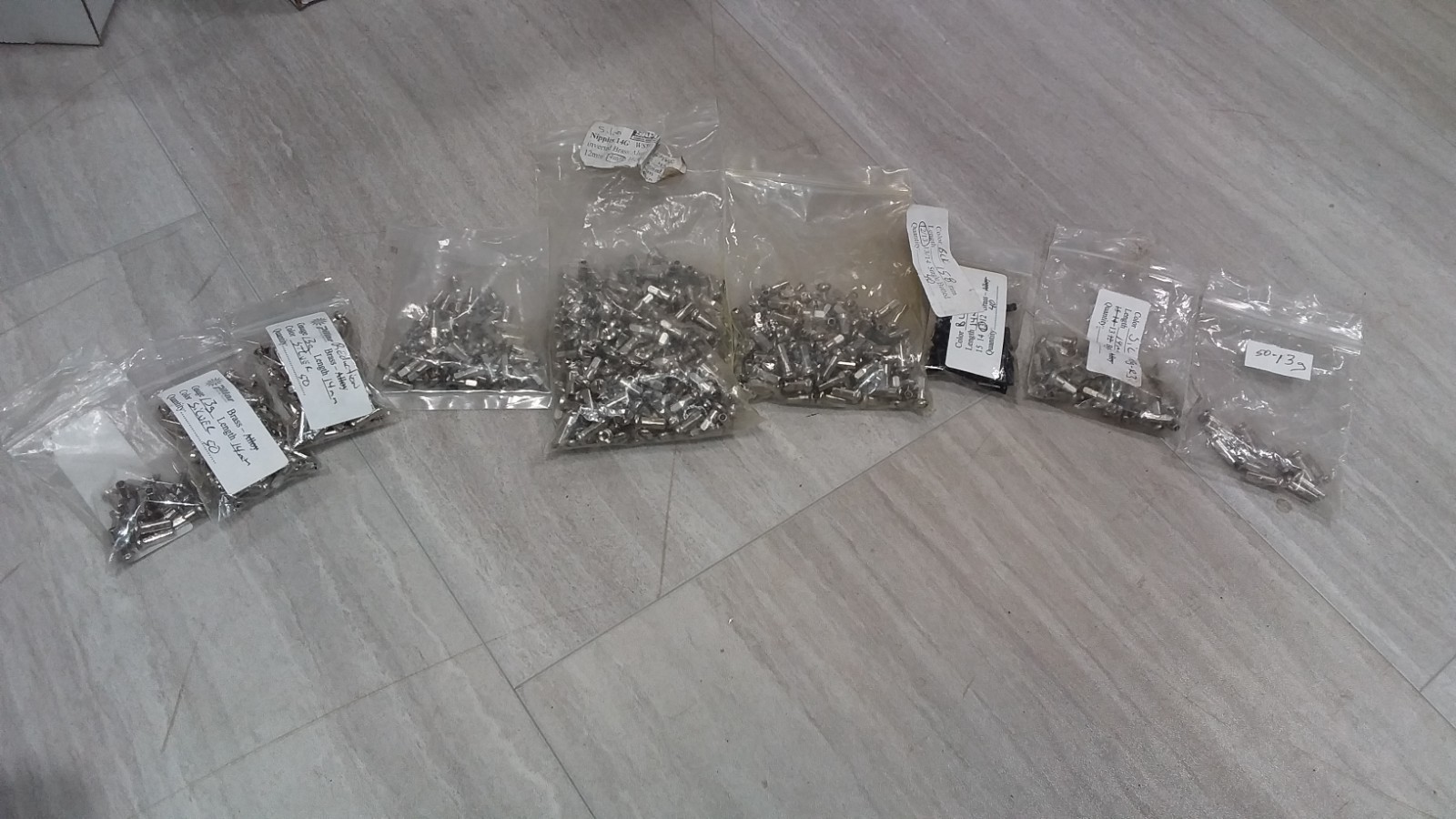 Bicycle Spokes 13Ga Assorted Steel Chrome with Nipples Various Sizes