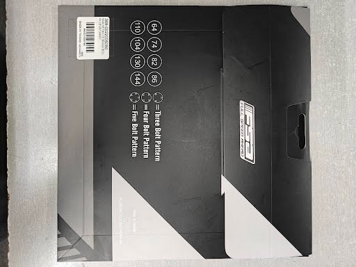 Vision Track Chainring – 50t, 144BCD, 5-Bolt, Black *OPEN BOX*