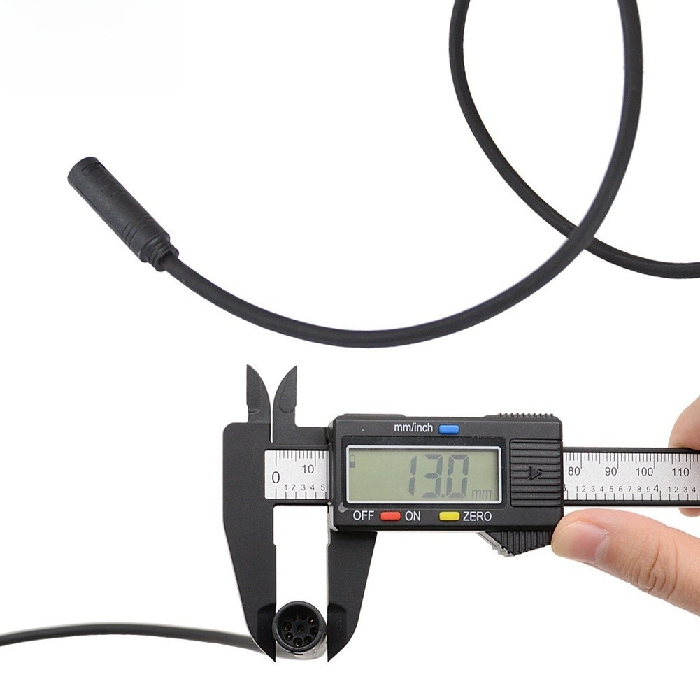 For Electric Bicycle 9 Pin Waterproof Extension Cord PTFE Insulated 70cm