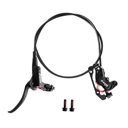 Z00M HB876 4-Pistons Hydraulic Disc Brake Set, MTB Hydraulic Front Brake-Black