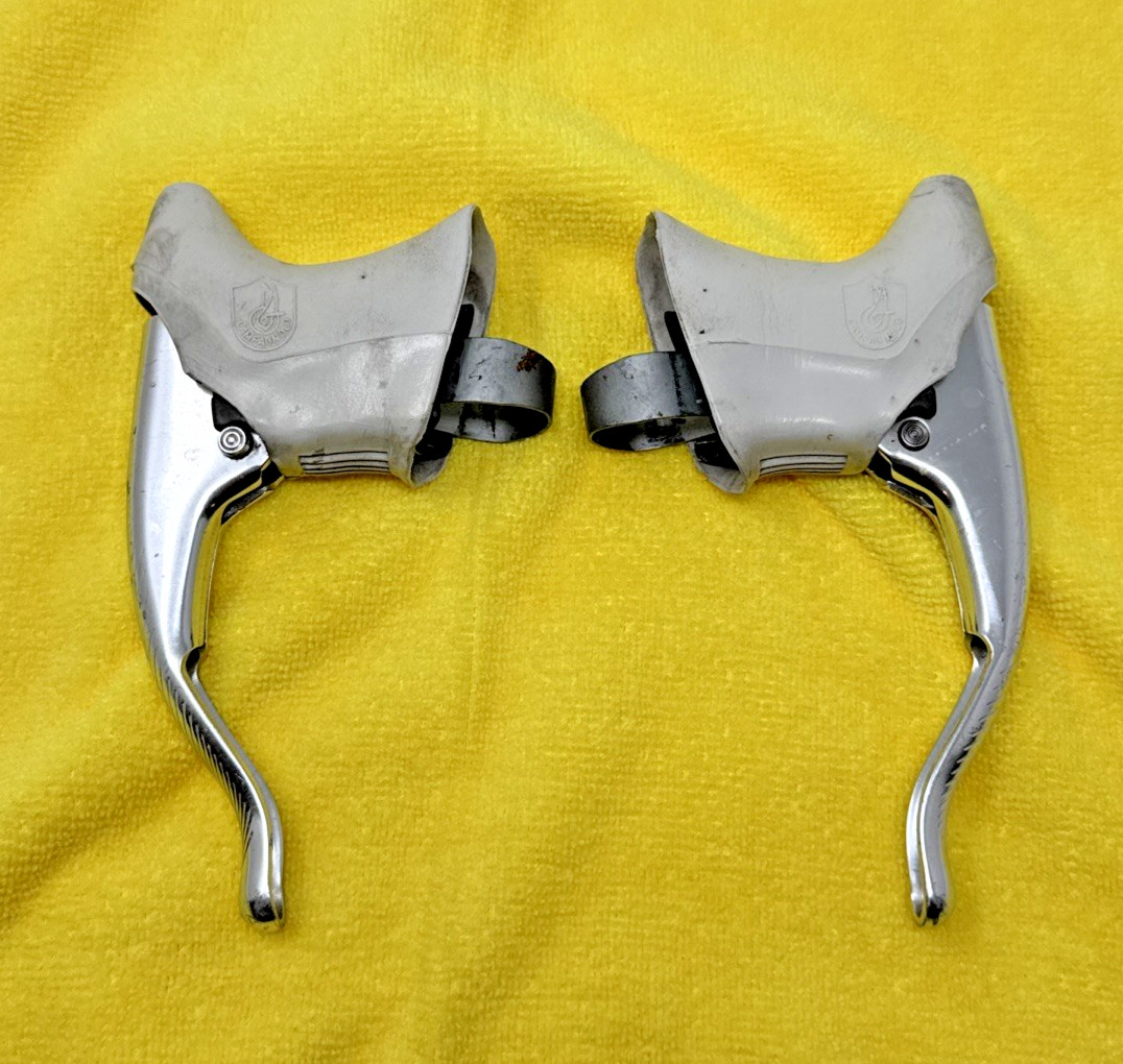 Vintage Campagnolo C-Record Athena 1st Gen Aero/Non-Aero Brake Levers w/Hoods