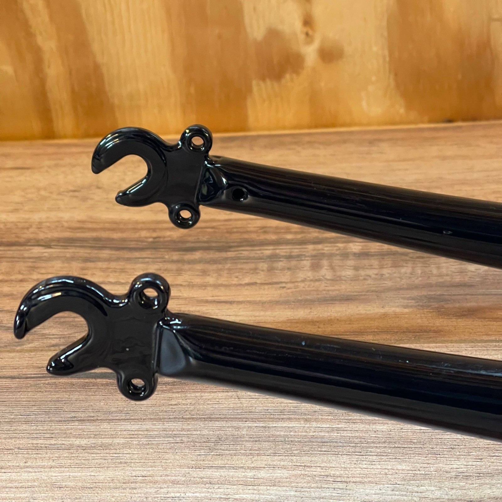 1 1/8 Threadless 700C Chromoly Touring Gravel Fork Rim Brake Black Wide Crown