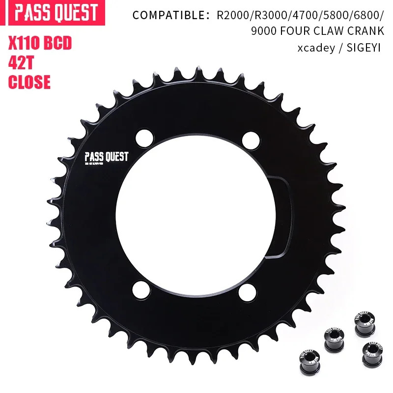 1X110 BCD Road Bike Single Chainring 4-bolt for AERO Axs Chain for SHIMANO 4700