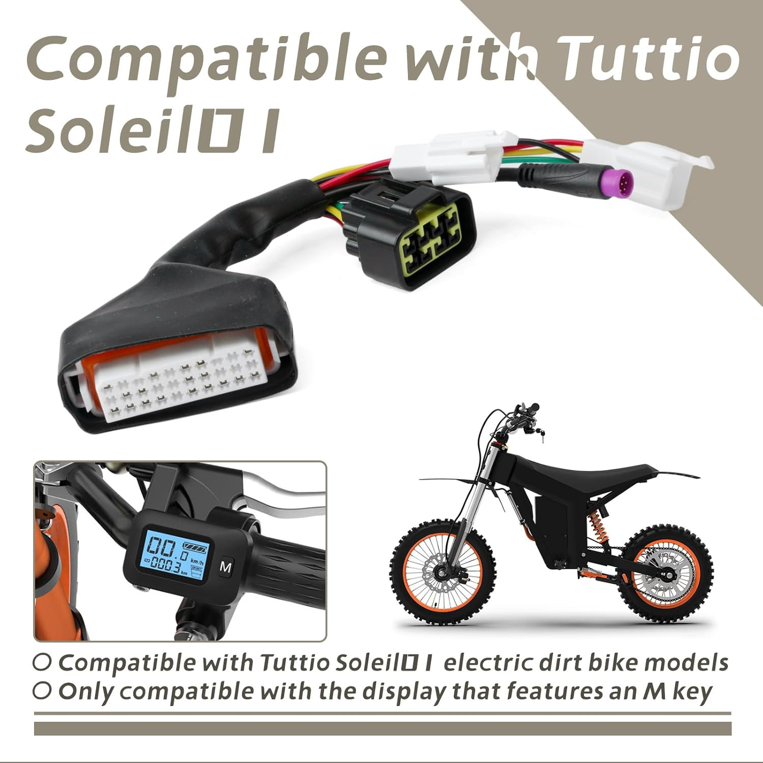 Ebike Controller Main Line Compatible with Tuttio Soleil01 Electric Dirt Bike wi