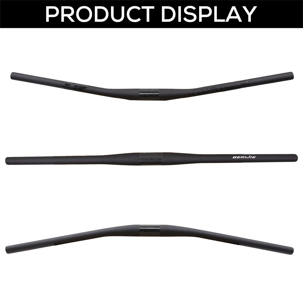 Mtb Full Carbon Fiber Integrated Mountain Bike Handlebars Matte Bicycle Bar