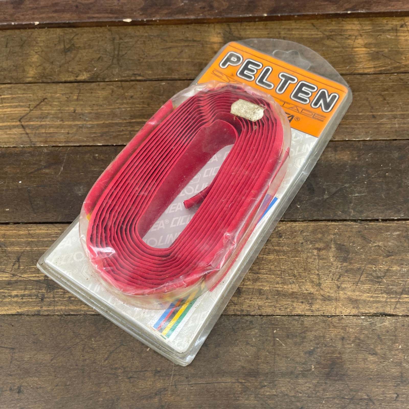 Vintage Ciclolinea Pelten Handlebar Tape Red NOS 80s Road Bike Ribbon Drop Bar