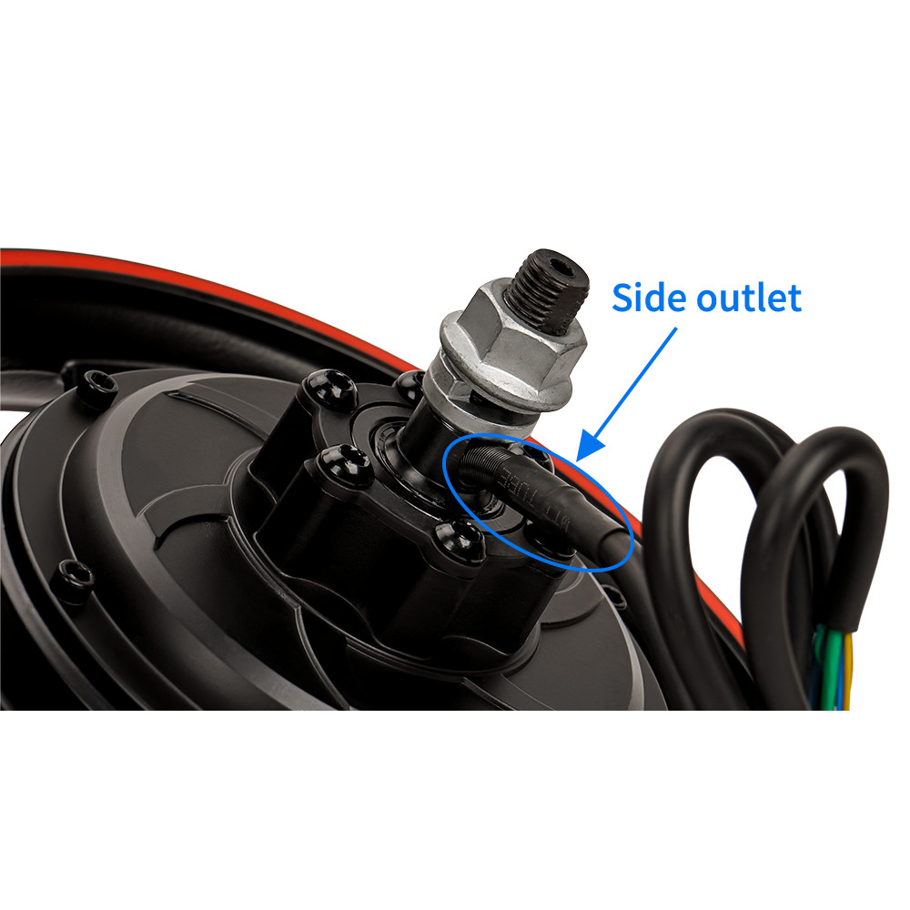 12Inch Gearless Motor Disc Brake Electric Bike Scooter Motor 1000W-1500W 60V/72V