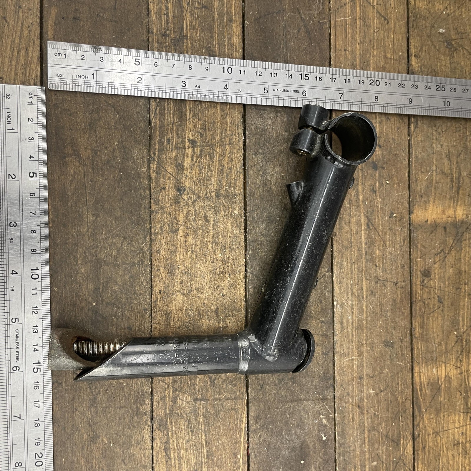 Chromoly Quill Stem 1″ 25.4 Clamp Black 1 Inch Threaded Riser Cable Guide 88