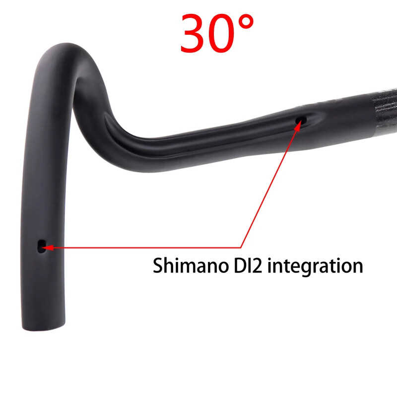 400/420/440mm Carbon Handlebar Big Flare Bar Cyclecross Road Bike Handlebars