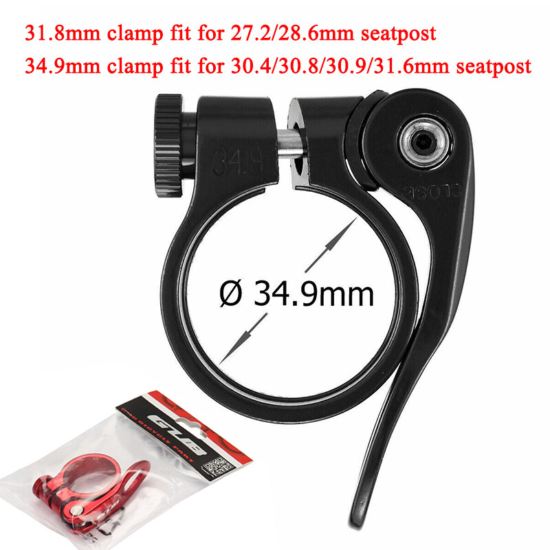 31.8/34.9mm MTB Road Bike Seatpost Clamp Quick Release Aluminium Alloy