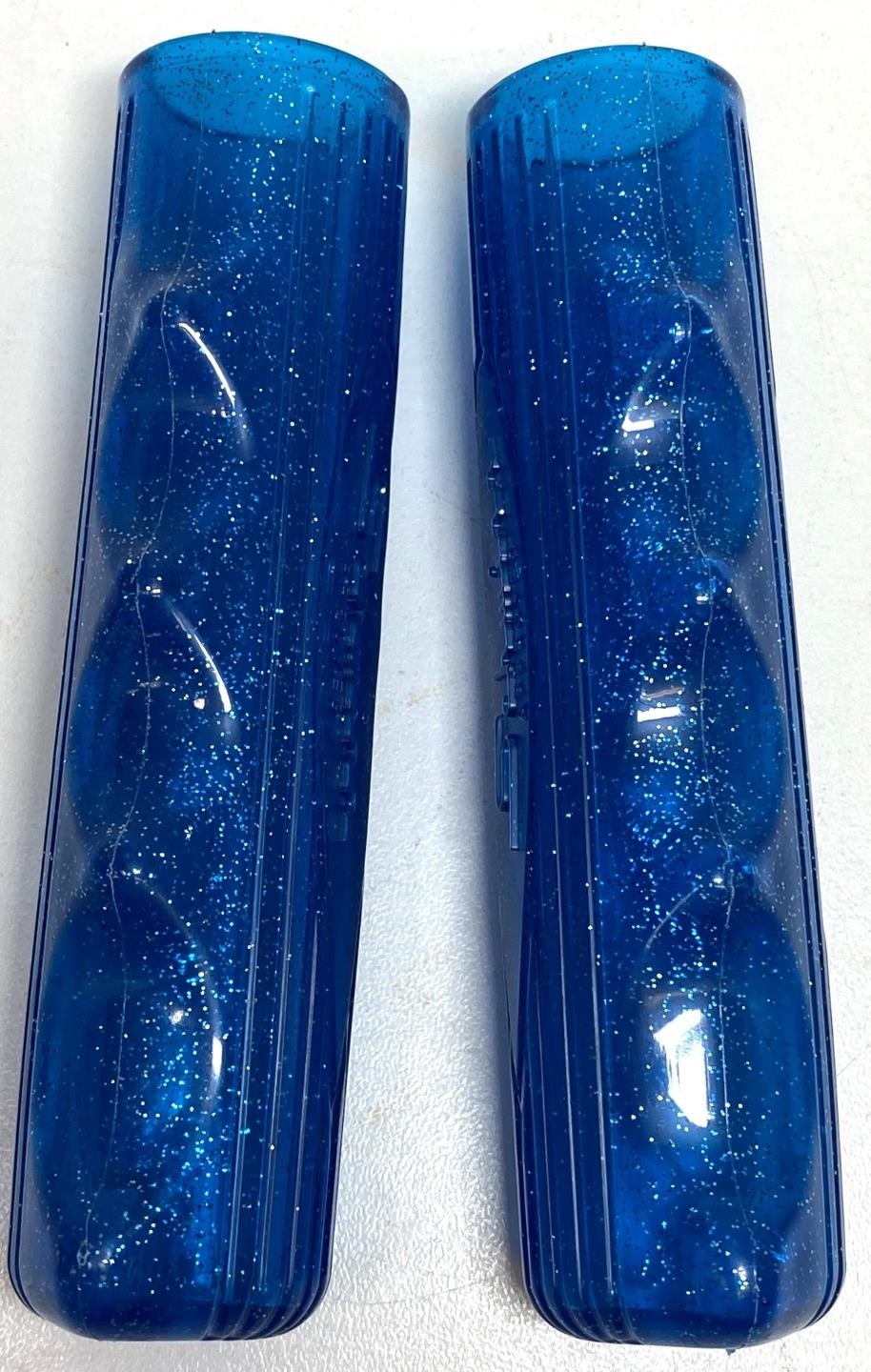 Schwinn Approved Slimline Glitter BLUE Stingray Bicycle GRIPS