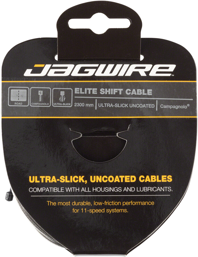 Jagwire Elite Ultra-Slick Shift Cable – 1.1 x 2300mm, Polished Stainless Steel