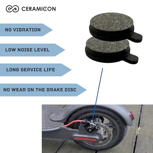 2 Pieces Diameter 0.73in/18.5mm ​Universal Electric Scooter Brake Pads