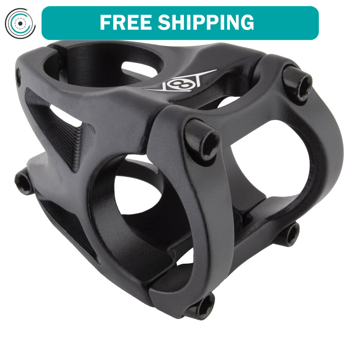 Origin8 Throwdown Stem 31.8 mm 35mm 0 Deg Black Aluminum MTB Lightweight