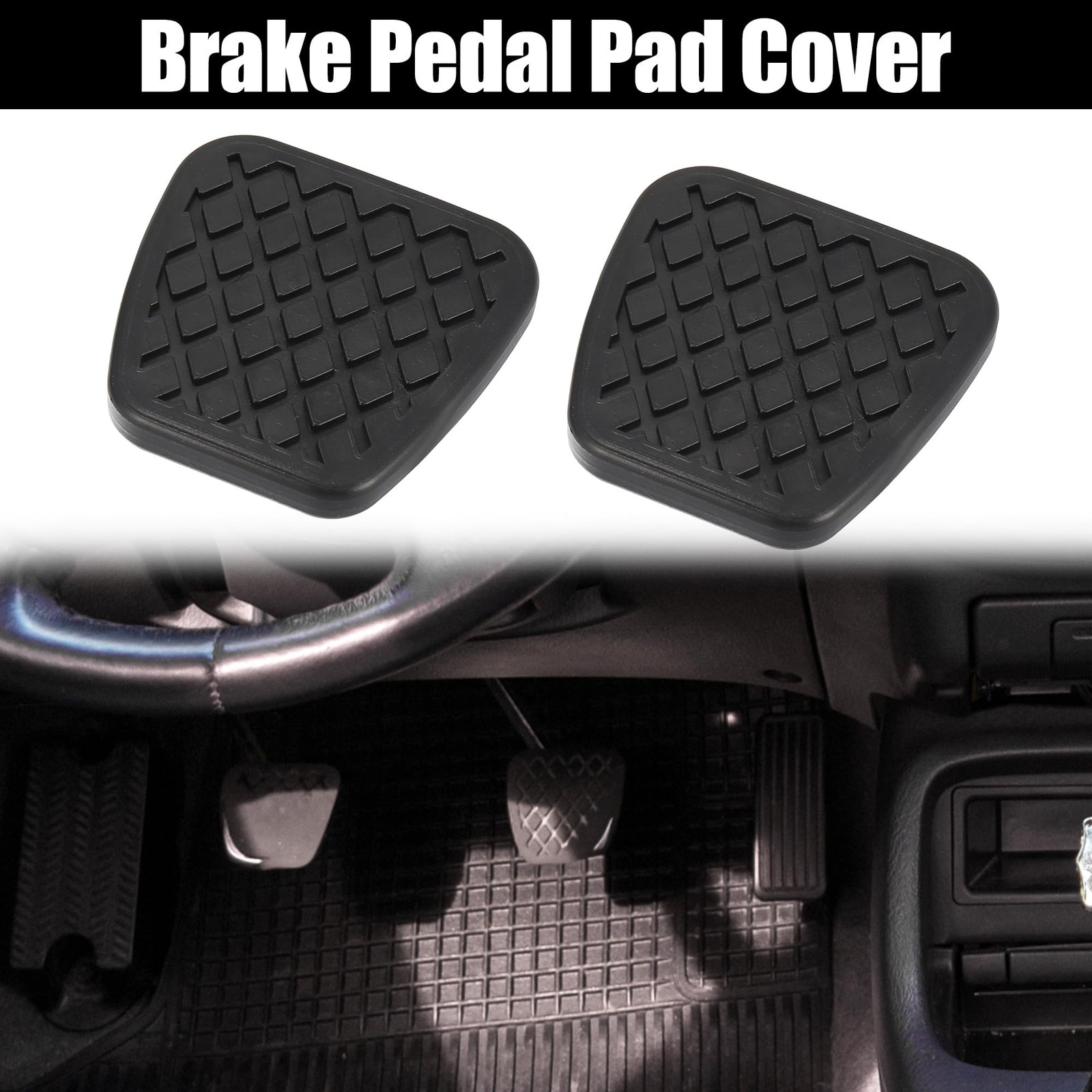 X AUTOHAUX 2pcs Brake Clutch Pedal Pad Cover for Honda Accord Civic 46545 SA5…