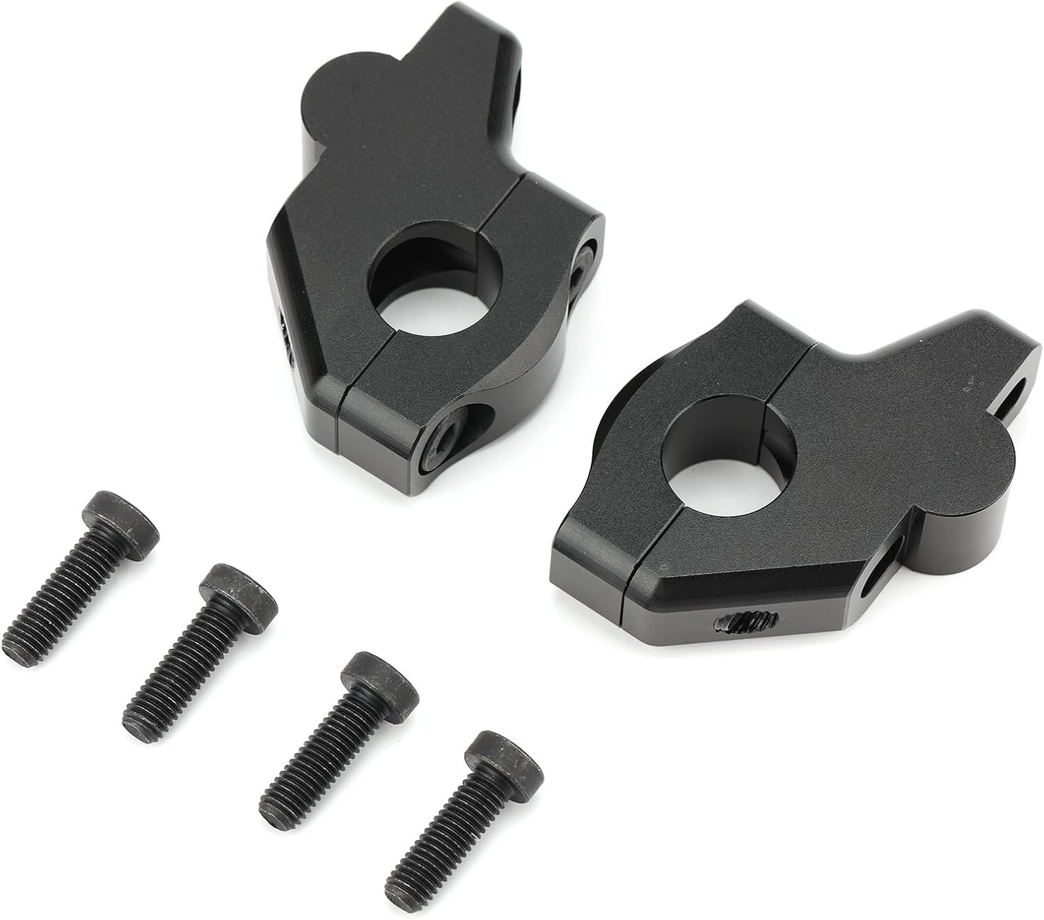 1 1/8″ Handlebar Bar Risers Motorcycle Bar Clamps 28mm Bar for Motorbike Black
