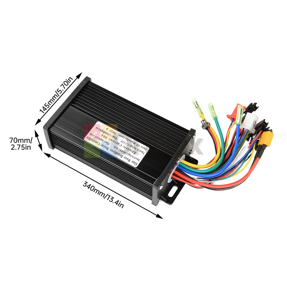 36V 48V 64V 40/30/20A Sine Wave Brushless Motor Controller for Electric Bicycle