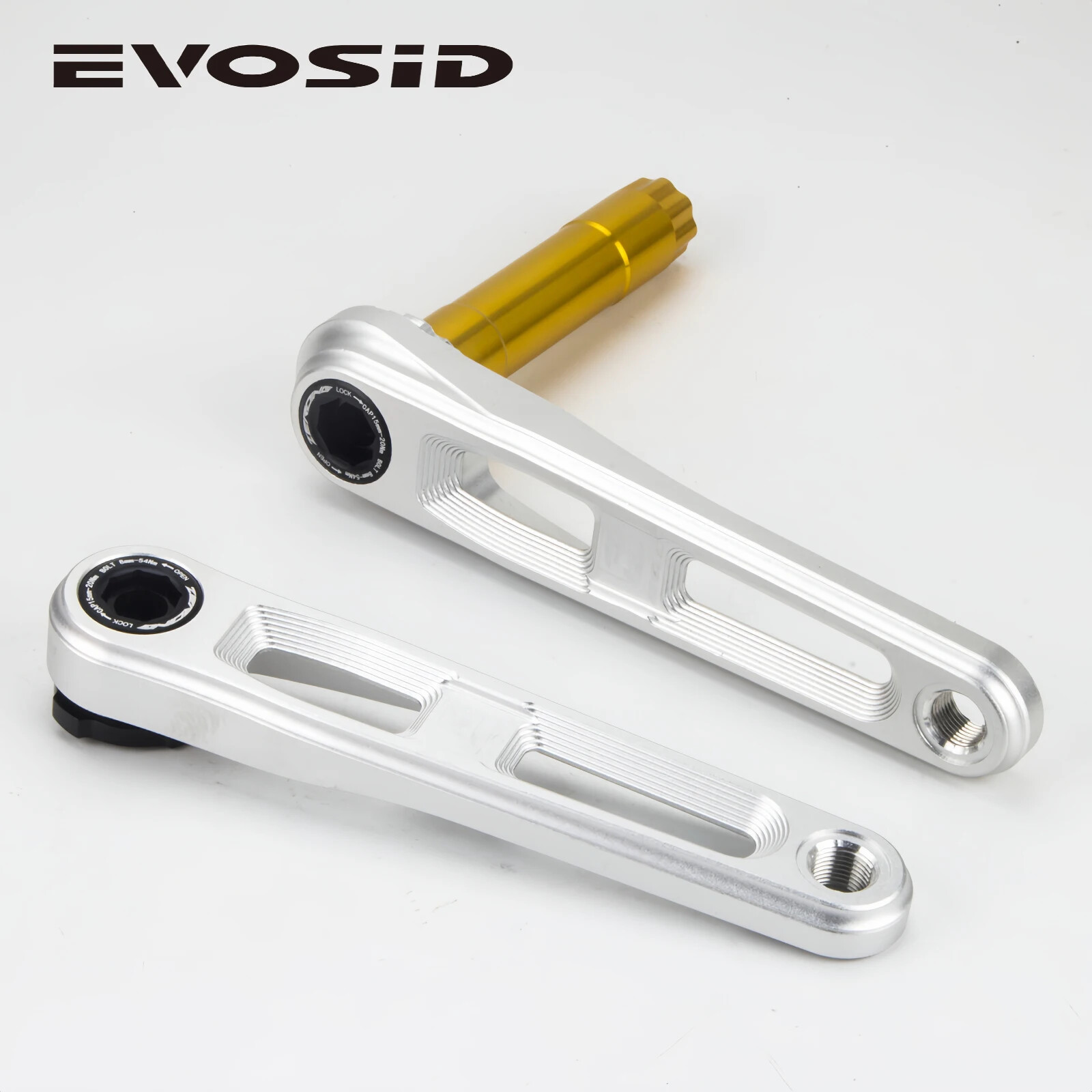 Road Bike Crankset 165mm 170mm Bicycle Crank Arm with 40 42 44 46 48T Chainring