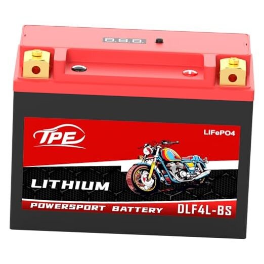 Lithium Motorcycle Battery YTX4L-BS 12V 3Ah Rechargeable Powersport 4L-250CCA