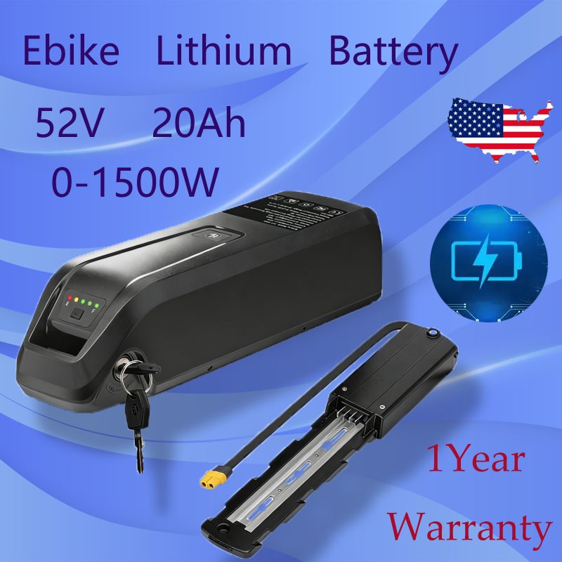 High Capacity 52V 20Ah Lithium Ebike Battery with 40A BMS, for Electric bike