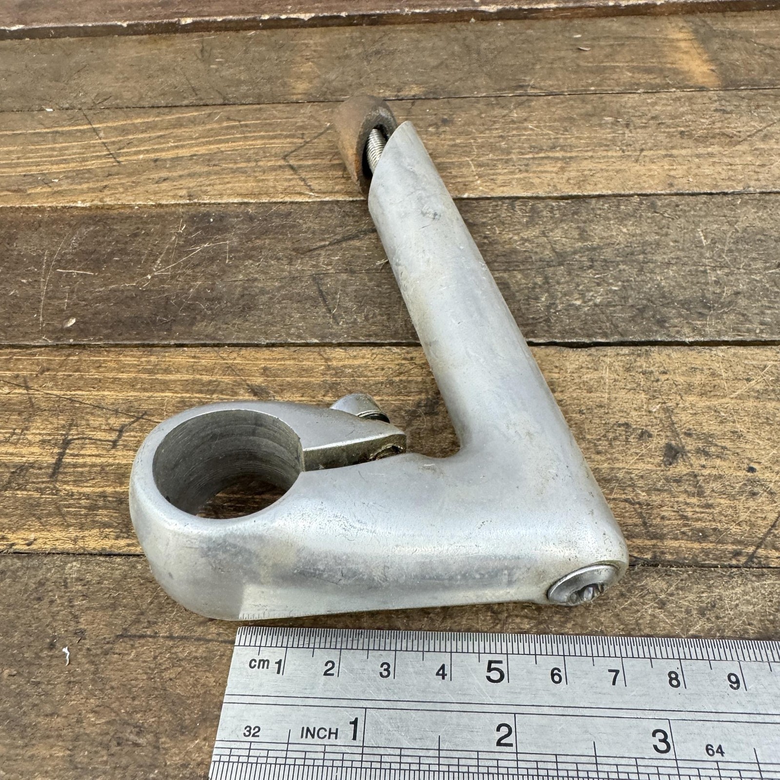 Vintage Miyata Quill Stem 60mm 25.4 Clamp 22.2 Japan Silver M Logo Alloy 80s