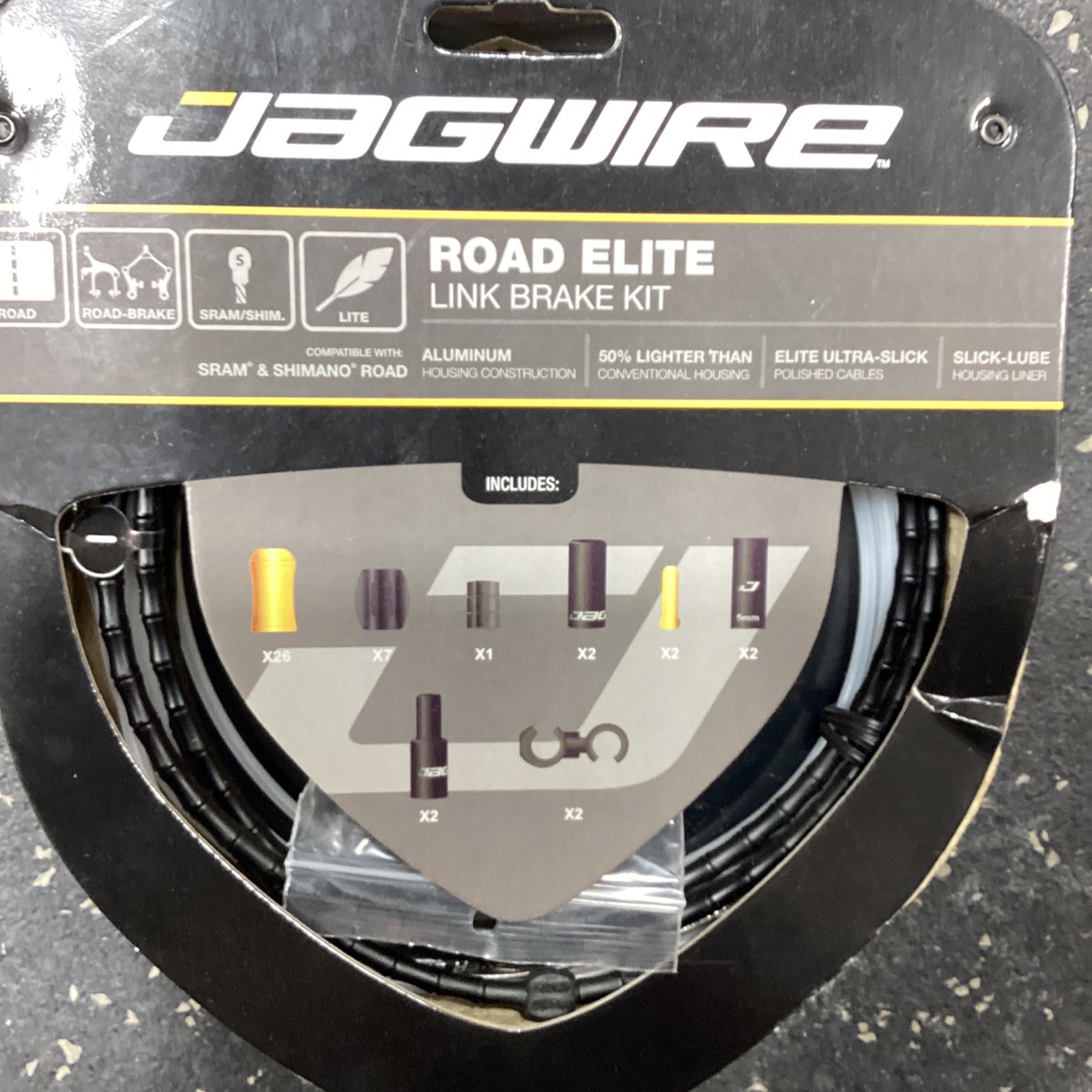 Jagwire – Road Elite Link Brake DIY Cable Kit | for Road Brake Caliper Bikes …