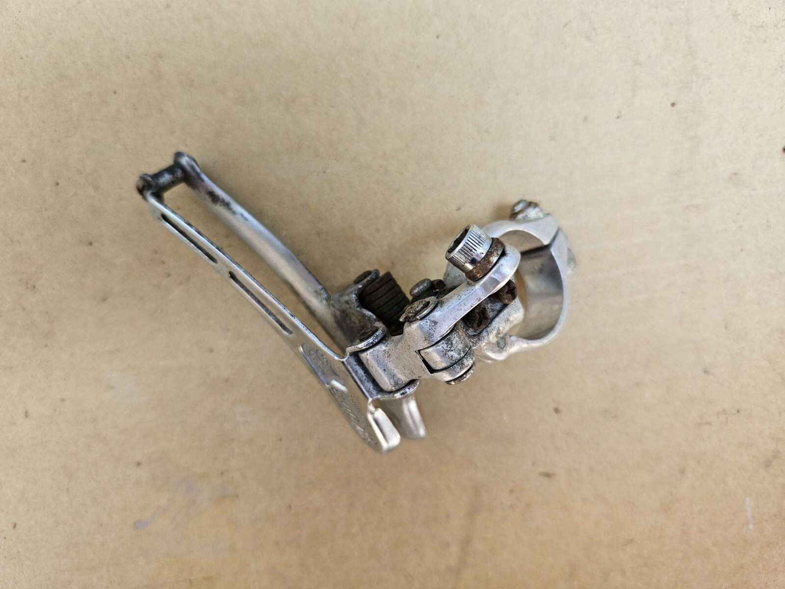 Vintage Shimano 600 Arabesque Double Front Derailleur 28.6mm Clamp Bottom Pull