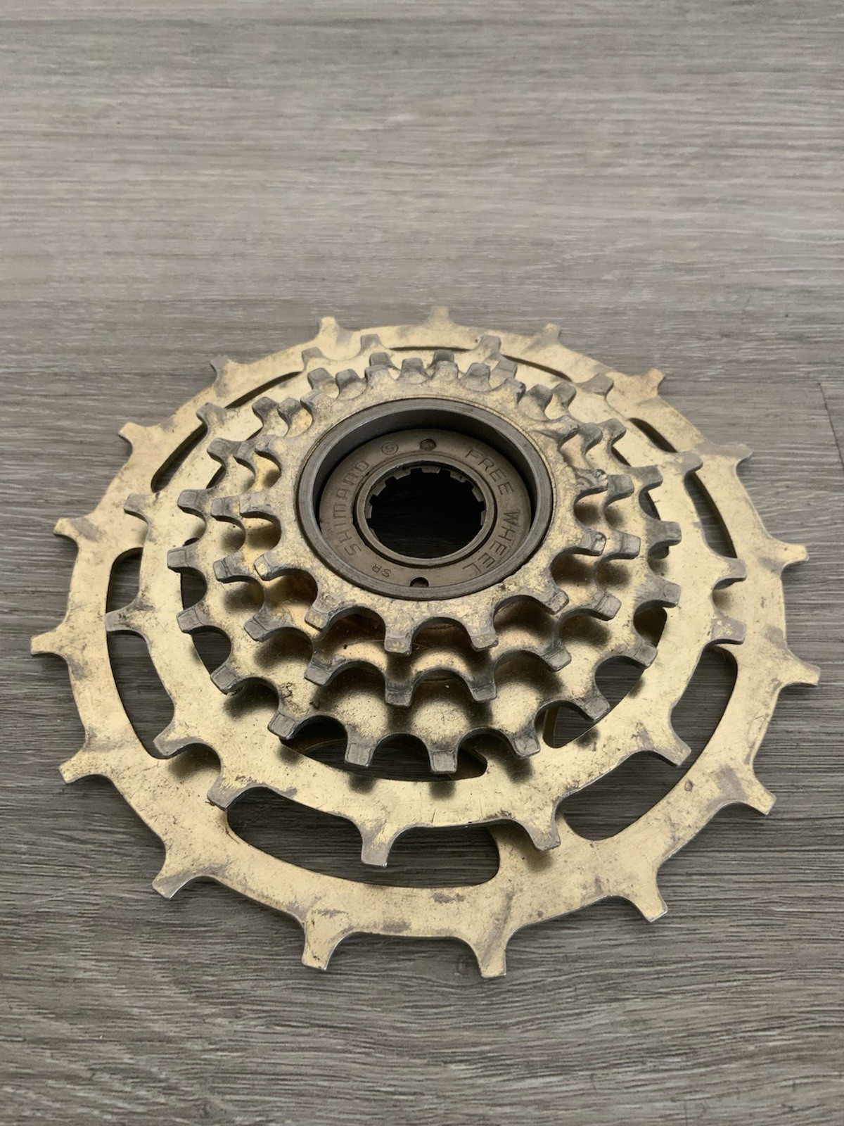 SHIMANO FREEWHEEL 5 SPEED 14-(34) 17 TOOTH BRITISH SPACING GOLD