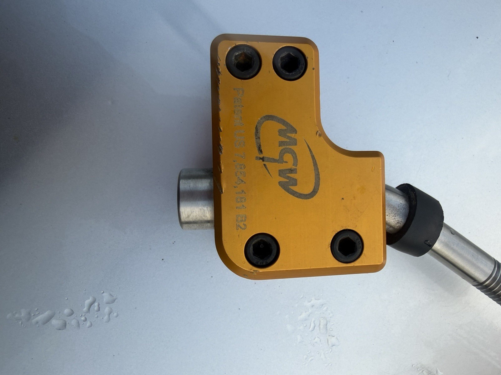 MGW Gold Aluminum BMX Quill Stem 1in Steerer 22.2mm Clamp w/ Bolts