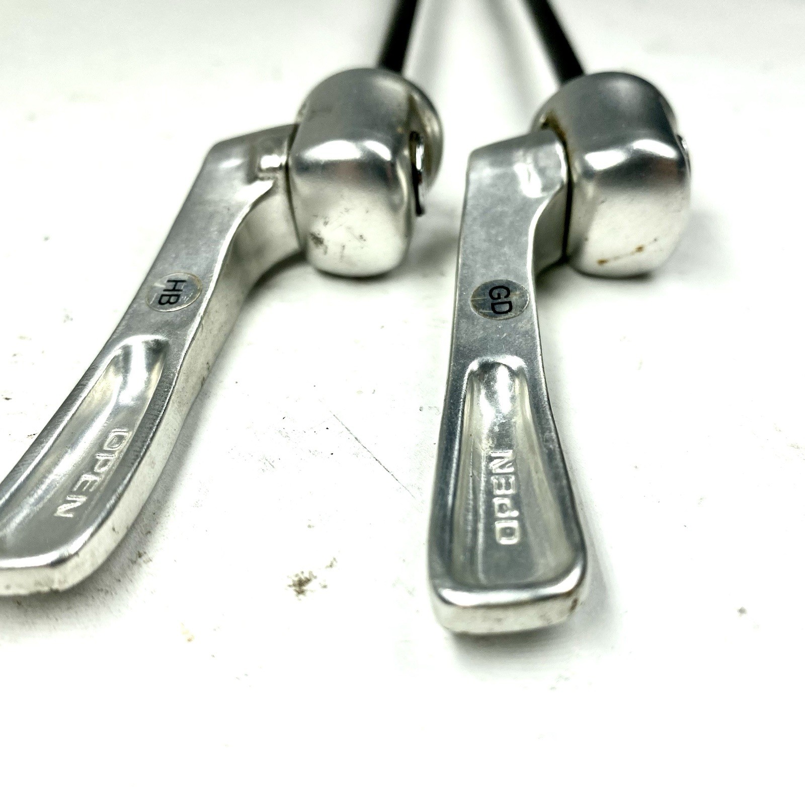 Shimano Quick Release Skewer Set Front Rear 100mm 135mm QR Satin Chrome